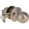 Round Passage Hall/Closet Door Knob 2-3/8" and 2-3/4" Backset Grade 3 Satin Stainless Steel 6-Pack