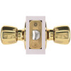 Tulip Passage Door Knob 2-3/8" and 2-3/4" Backset Grade 3 Bright Brass 6-Pack