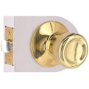 Tulip Passage Door Knob 2-3/8" and 2-3/4" Backset Grade 3 Bright Brass 6-Pack