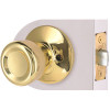 Tulip Passage Door Knob 2-3/8" and 2-3/4" Backset Grade 3 Bright Brass 6-Pack