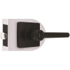 Modern Privacy Door Lever 2-3/8" and 2-3/4" Backset Grade 3 Matte Black 6-Pack