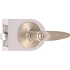 Straight Privacy Door Lever 2-3/8" and 2-3/4" Backset Grade 3 Satin Nickel 6-Pack