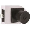 Contemporary Entry Door Knob 2-3/8" and 2-3/4" Backset Grade 3 Matte Black