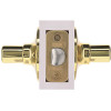 Straight Passage Door Lever 2-3/8" and 2-3/4" Backset Grade 3 Bright Brass 6-Pack