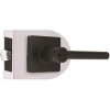 Modern Entry Door Lever 2-3/8" and 2-3/4" Backset Grade 3 Matte Black