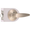 Straight Passage Door Lever 2-3/8" and 2-3/4" Backset Grade 3 Satin Nickel 6-Pack