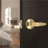 Straight Entry Door Lever 2-3/8" and 2-3/4" Backset Grade 3 Bright Brass