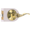 Wave Entry Door Lever 2-3/8" and 2-3/4" Backset Grade 3 Bright Brass