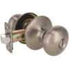 Flat Ball Privacy Bed/Bath Door Knob 2-3/8" and 2-3/4" Backset Grade 3 Satin Nickel