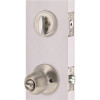 Round Deadbolt and Entry Combo Pack 2-3/8" and 2-3/4" Backset Grade 3 Satin Stainless Steel