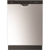Whirlpool 24 in. Front Control Built-In Tall Tub Dishwasher in Stainless Steel with 3-Cycles