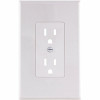 KIT ORDERS ONLY - NOT FOR INDIVIDUAL SALE - Titan3 White Smooth 1-Gang Plastic Decorator Wall Plate (5-Pack)
