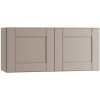 Richmond Shaker Rta Wall Cabinet Double, Vesuvius Gray, 30"x18"x12"