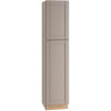 Richmond Shaker Rta Pantry Cabinet, Vesuvius Gray, 18"x90"x24"