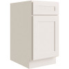CNC CABINETRY Luxor 12" Mini Base Cabinet, 5-Pc Drawer, Left Hinge White