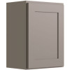 CNC CABINETRY Luxor 1-Door Wall Cabinet, 18"w X 24"h X 12"d, Shaker Misty Grey