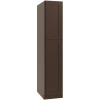 CNC CABINETRY Luxor Utility Cabinet, Left Hinge, 18"w X 96"h, Shaker Espresso