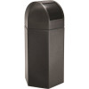 Trash 50-Gal Hex Dome Lid Black