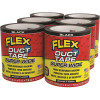 Flex Seal Flex Seal Duct Tape, Black, 4.6" X 20', Case Of 6