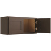 CNC Cabinetry Cabinetry 30" W X 12" H Wall Cabinet, Luxor Espresso