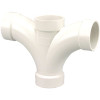Nibco 2"x 1-1/2"x 1-1/2"x 1-1/2" PVC Dwv Double Fixture All Hub Tee Fitting