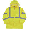 Ergodyne 8366 S Lime Class 3 Lightweight Hi-Vis Rain Jacket