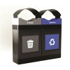 Commercial Zone Products 2 Stream 30g Sha Ct Grey Lid 30g Sha Ct Blue Lid