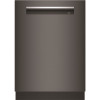Bosch 800 Series 24 Inch Black Stainless Steel Top Control Dishwasher