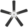 Seasons Rexburg 52" Brushed Nickel Indoor Ceiling Fan with Light and Reversible Greywash/Espresso