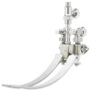 T&S Double Pedal Valve, Self-Closing, Volume Control, Chrome
