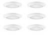 6-Pack 6 in. LED Surface Mount Downlight Flush Mount Disk Light Fixture, 600-900-1100 Lumens, Selectable CCT 2700K-5000K