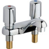 Chicago Faucets Deck-Mounted Metering Faucet With 4" Centers