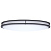 SATCO Glamour LED 32 Inch Oval Flush Mount Black Finish  CCT Selectable