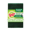 Scotch-Brite Heavy-Duty Scour Pad, 3.8w X 6"l, Green, Carton Of 30