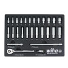 WIHA  27 Piece 1/4" Drive Professional Standard And Deep Socket Tray Set - Metric