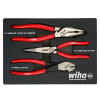 WIHA  3 Piece Classic Grip Plier And Cutters Tray Set
