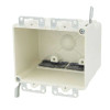 Allied Moulded 2-Gang Old Work Fiberglass Switch/Outlet Box With Wings Off White