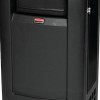 Rubbermaid Commercial Plaza 35 Gal Black Plastic Sqr Jnr Container W/ Side Door