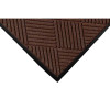 M+a Matting Waterhog Diamond Classic Mat Dark Brown 2'X3' Smooth Backing