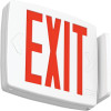 Lithonia Lighting Quantum LED Exit Sign, White Housing, Selectable Red/Green