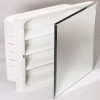 Generic Private Brand 16w X 26"h Recessed Beveled Edge Mirrored Medicine Cabinet With Steel Body
