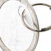 Generic Paper Key ID Tags With Metal Borders & Key Wire Rings, Package Of 20