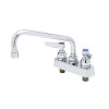 T&S Brass And Bronze Workboard Faucet Dck Mnt 4" Cntrs 8" Swng Nzzle Lvr Handles