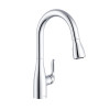 Gerber Plumbing Viper 1h Pull-Down Kitchen Faucet W/ Deck Plate 1.75gpm Chrome