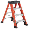 Louisville Ladder Fs1400hd 4 Ft. 375 Lb. 3-Step Fiberglass Step Ladder