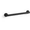 Kohler Kumin 18" Grab Bar-Matte Black Package Of 6
