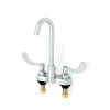 Zurn Gsneck Faucet, 4" Centerset, 3 1/2" Spout, 0.5 Gpm, 4" Wrist Blade Handles