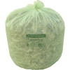 Natur-Bag 96 Gal. 54 In. X 59 In. Compostable Trash Bags 6 Rolls Of 10, (Green) (60-Case)