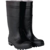 CLC Men's Size 12, Black Plain Toe PVC Rain Boot 1 Pair