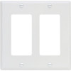 Leviton White 2-Gang Decorator/Rocker Wall Plate